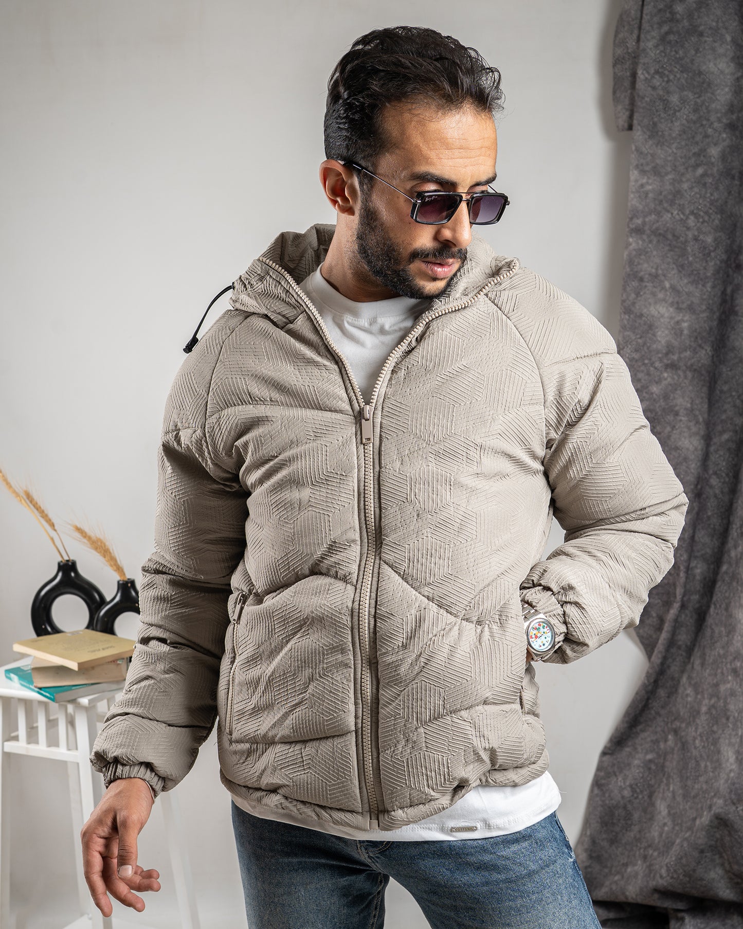 Boxy Jacquard Jacket