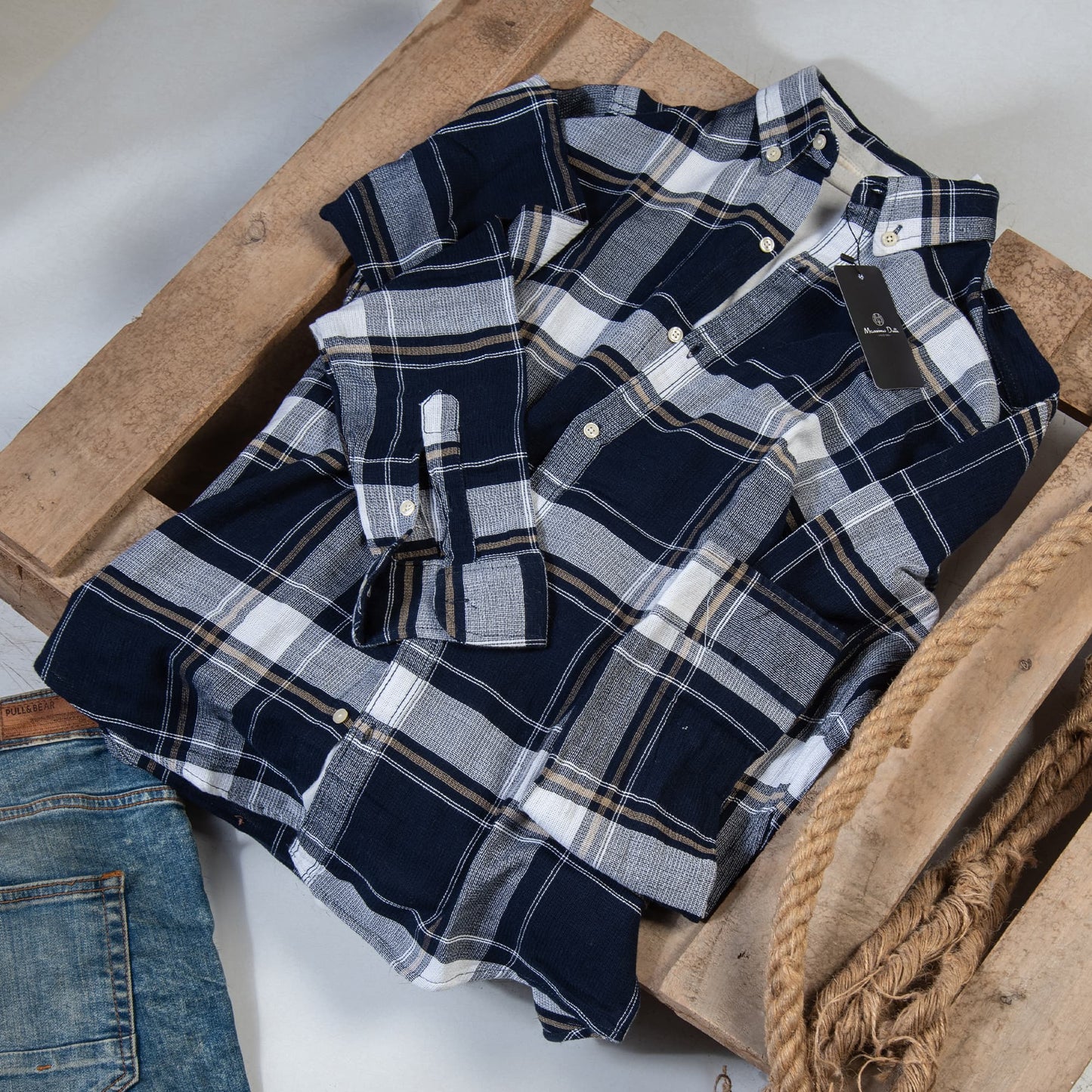 Mesh Checkered Shirt