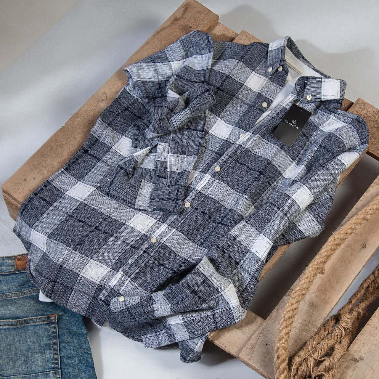 Mesh Checkered Shirt