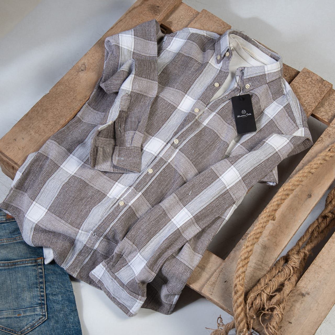 Mesh Checkered Shirt