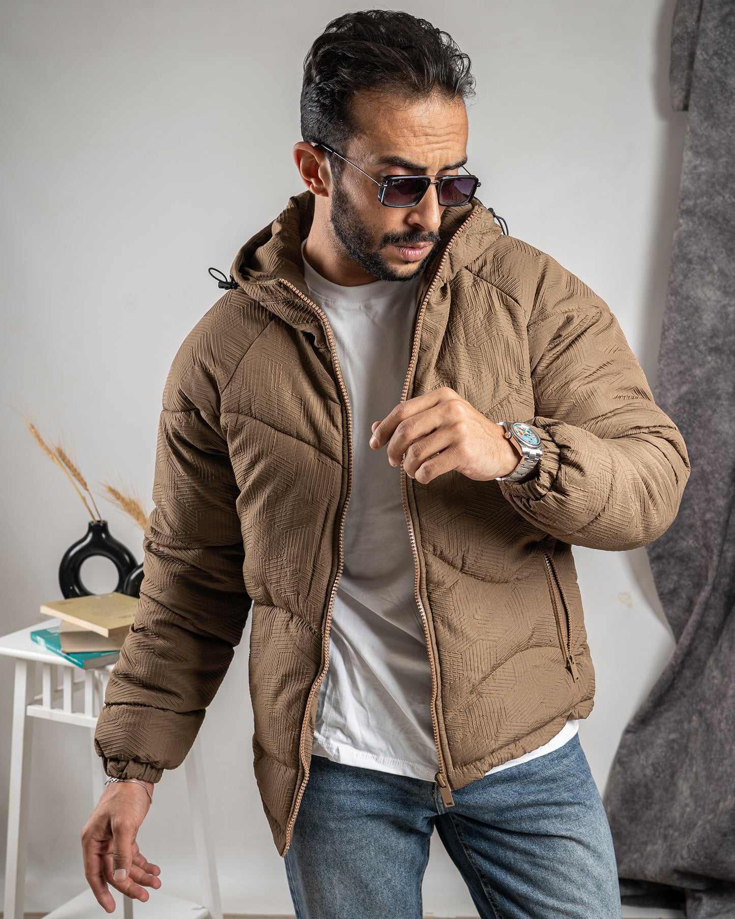 Boxy Jacquard Jacket