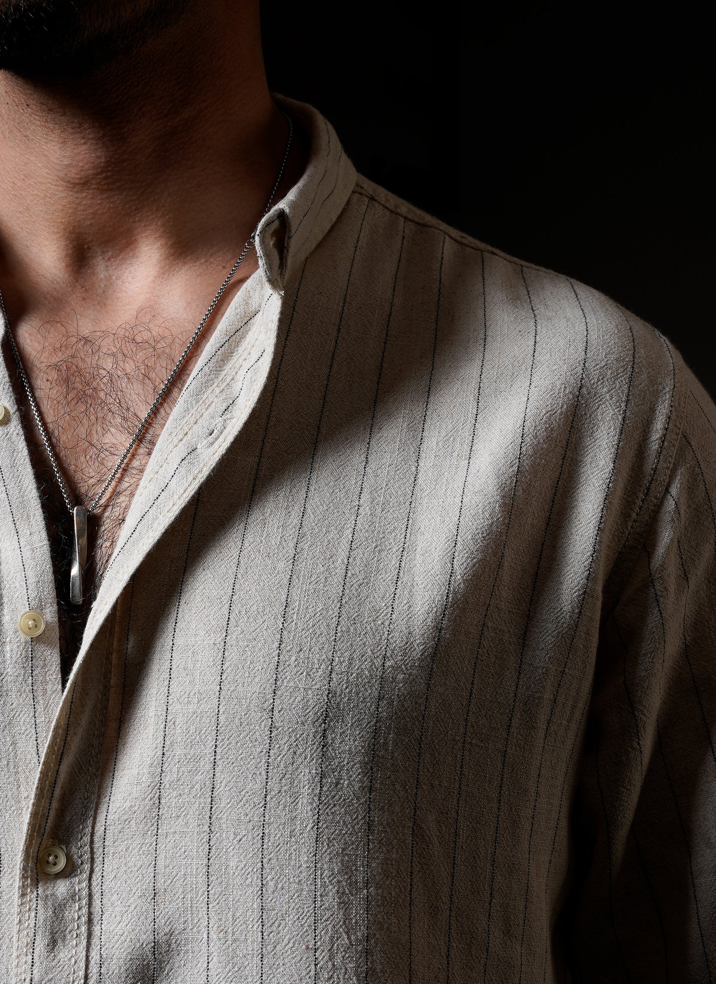 Striped Pure Linen Shirt