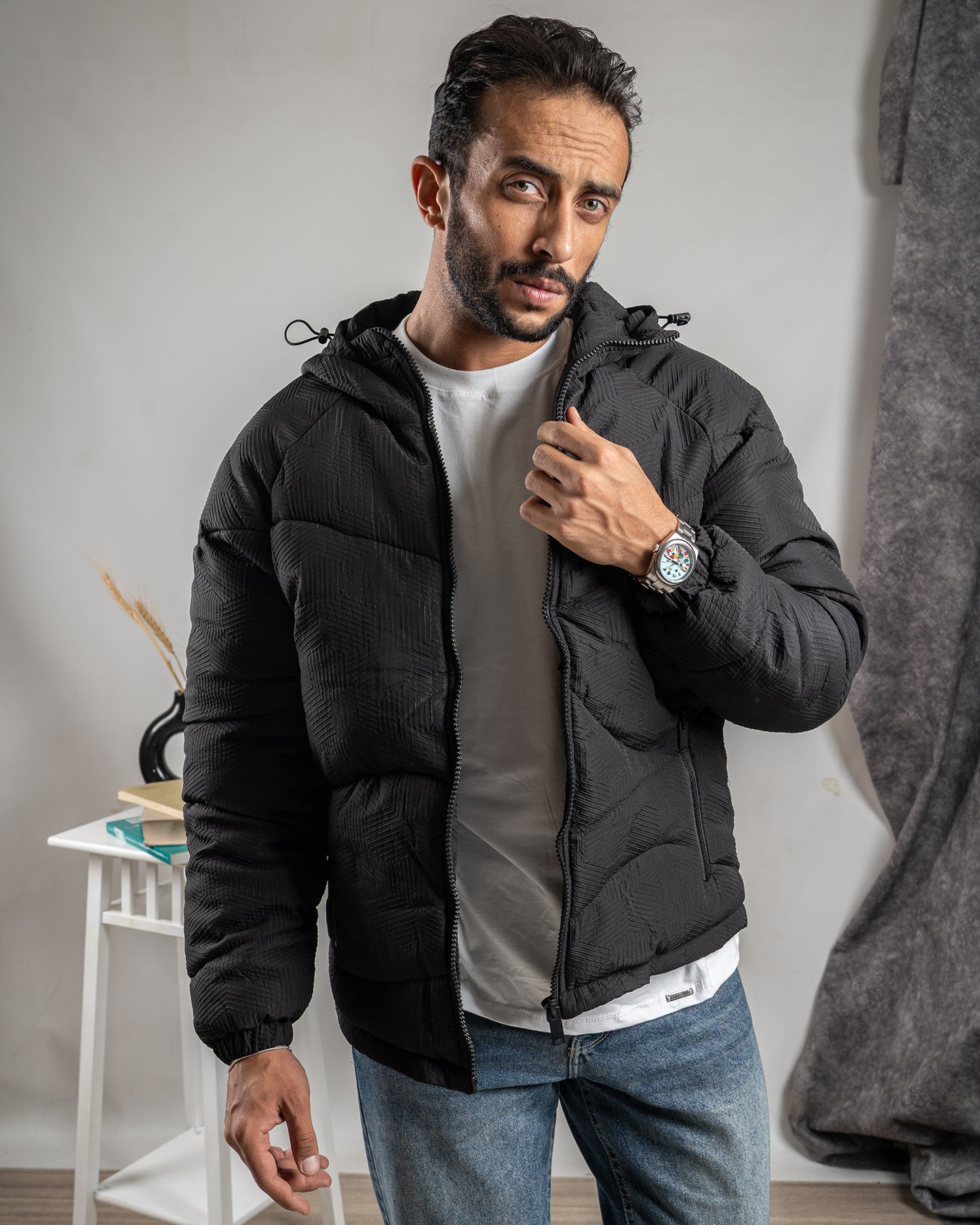 Boxy Jacquard Jacket