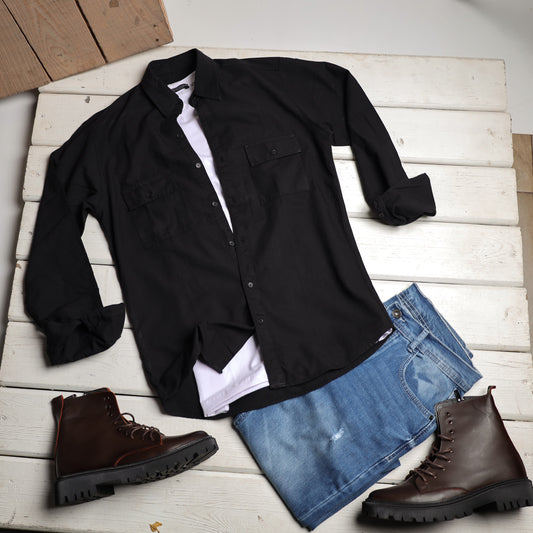 Gabardine Double Pocket