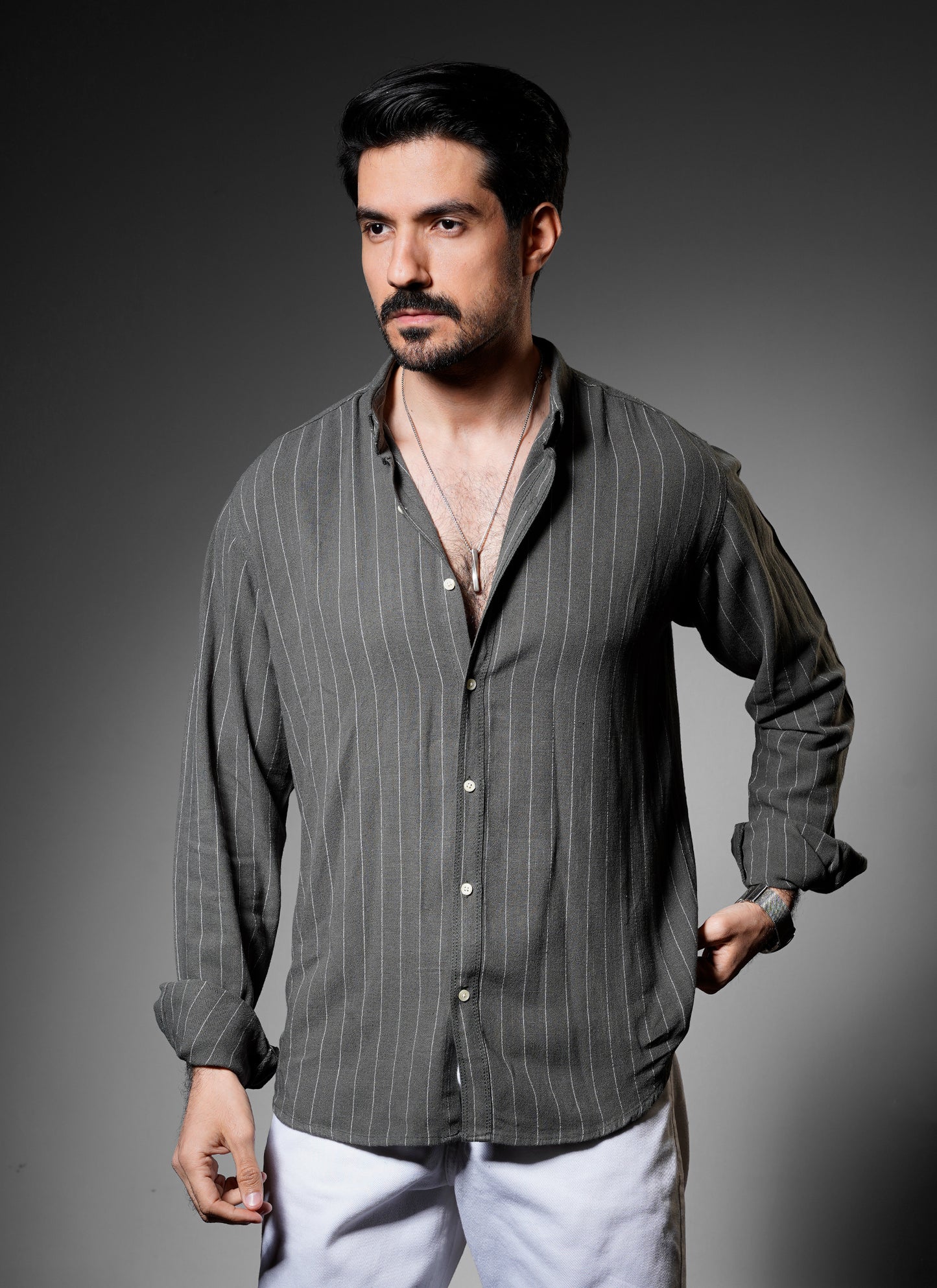 Striped Pure Linen Shirt