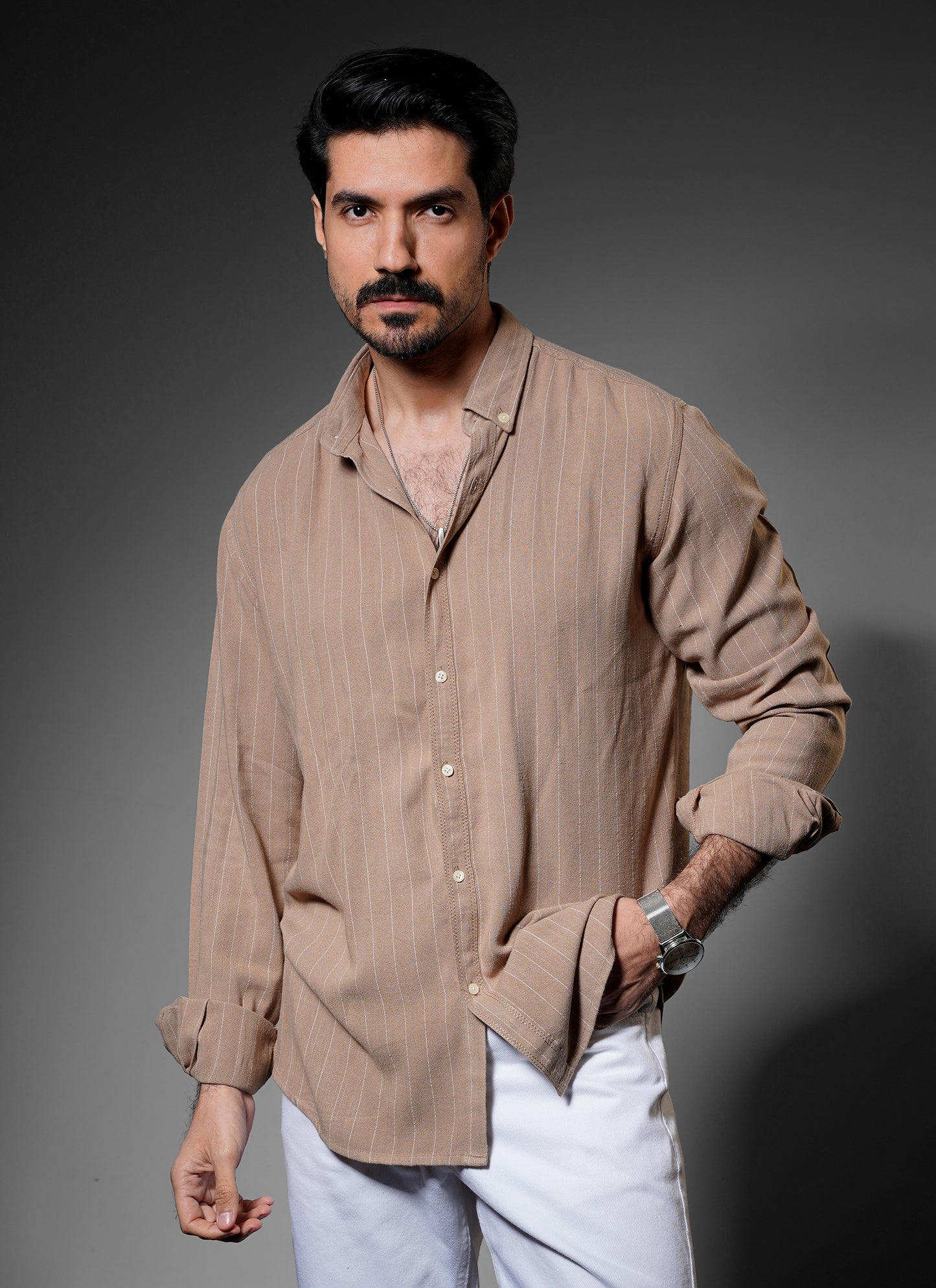 Striped Pure Linen Shirt