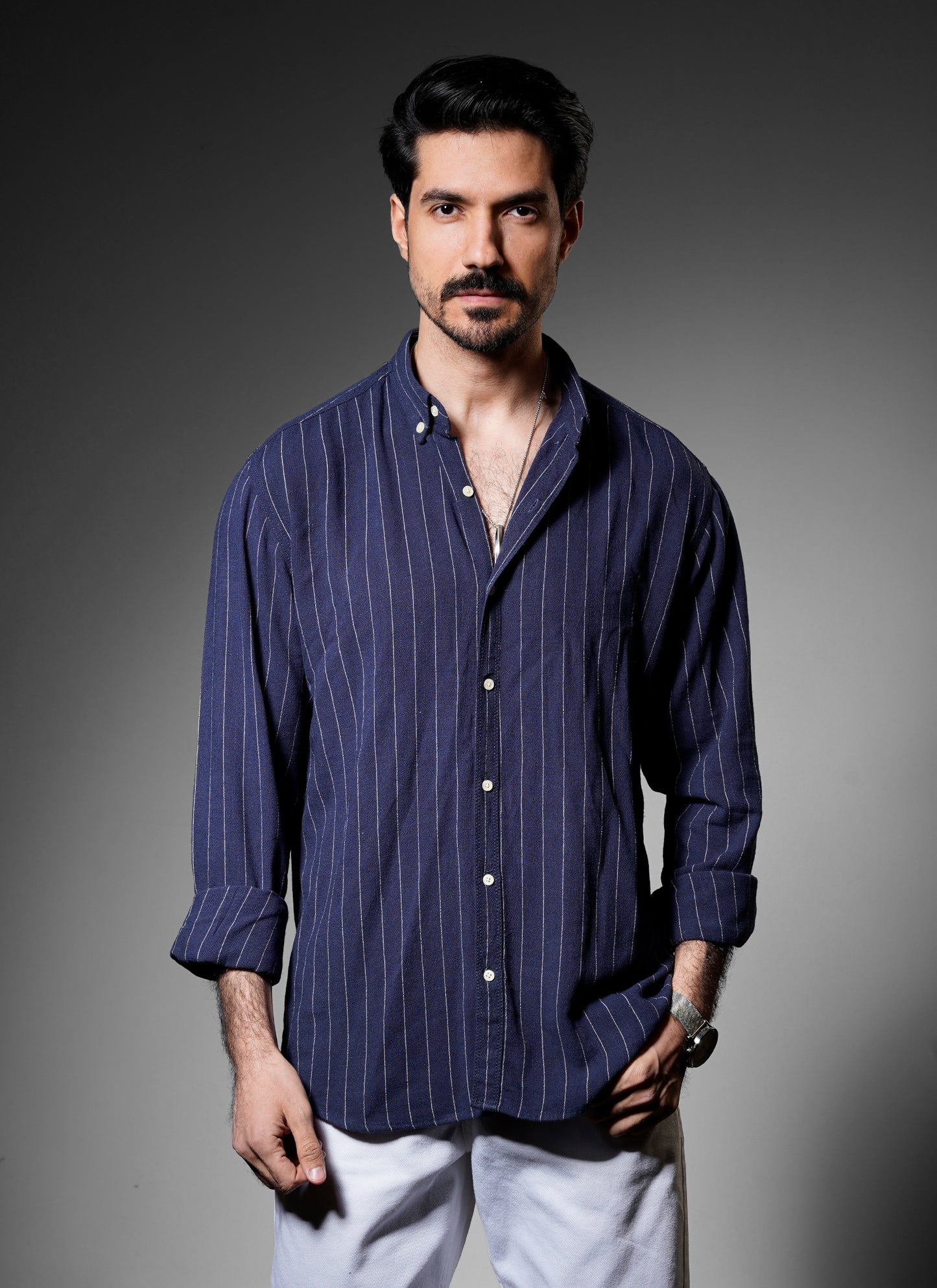 Striped Pure Linen Shirt