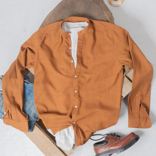 Biscuit Half-Collar Shirt