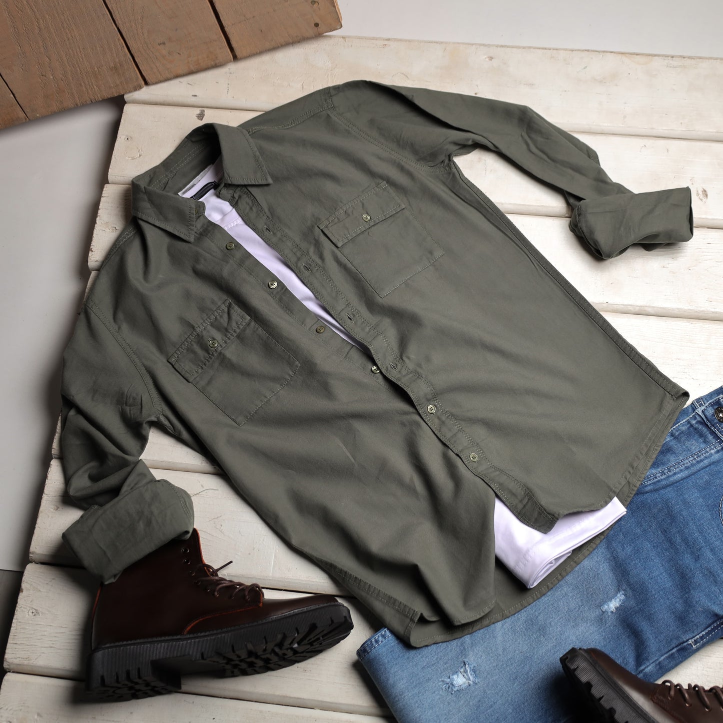 Gabardine Double Pocket