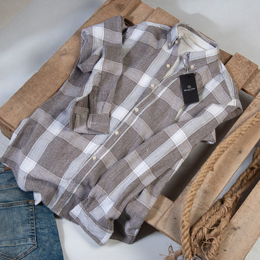 Mesh Checkered Shirt