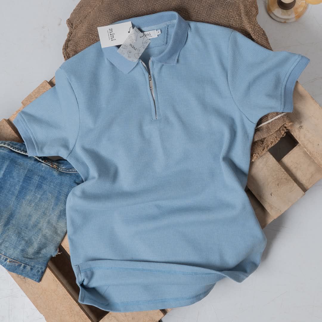 Polo biscuit, half zip